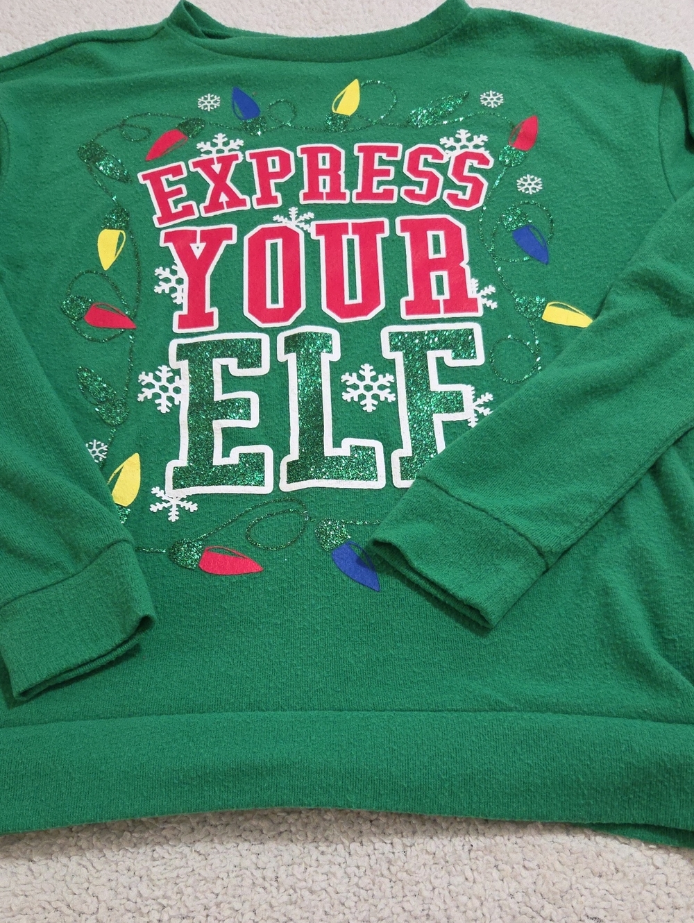 NO BOUNDARIES CHRISTMAS EXPRESS YOUR ELF SWEATSHIRT